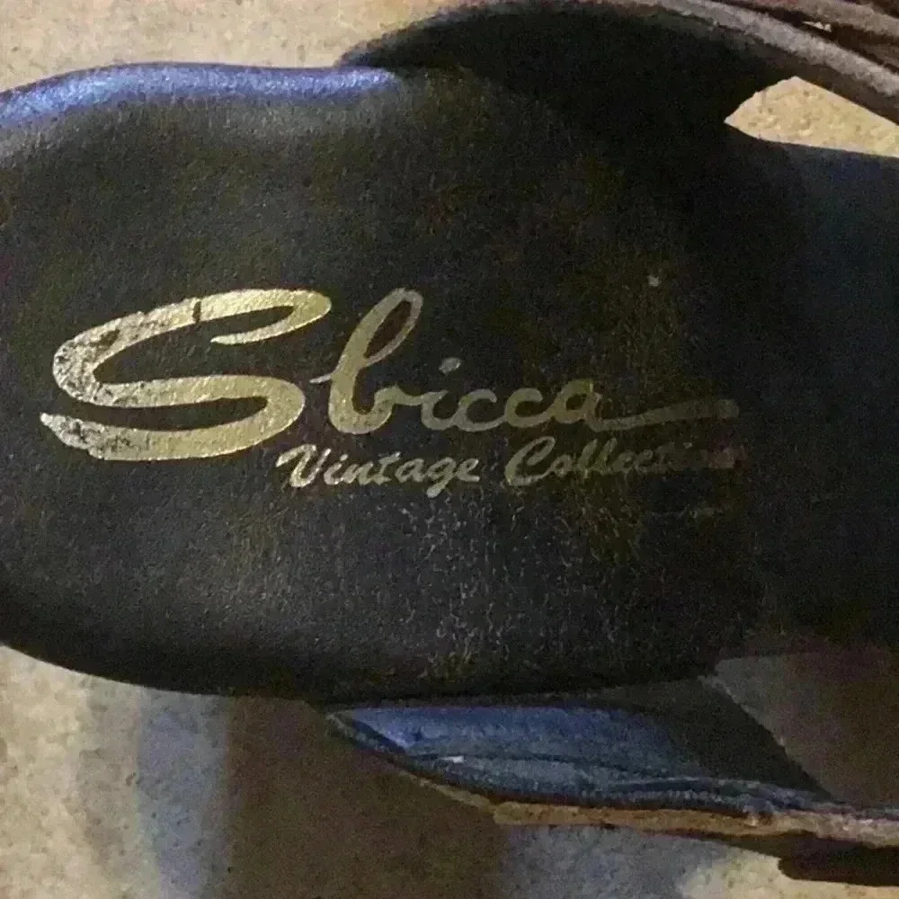 Sbicca Vintage Collection Leather Platform Sandals